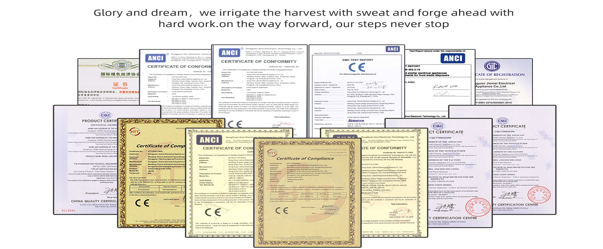 Certificate of quality